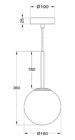 Подвесной светильник Maytoni Basic form MOD321PL-01G2