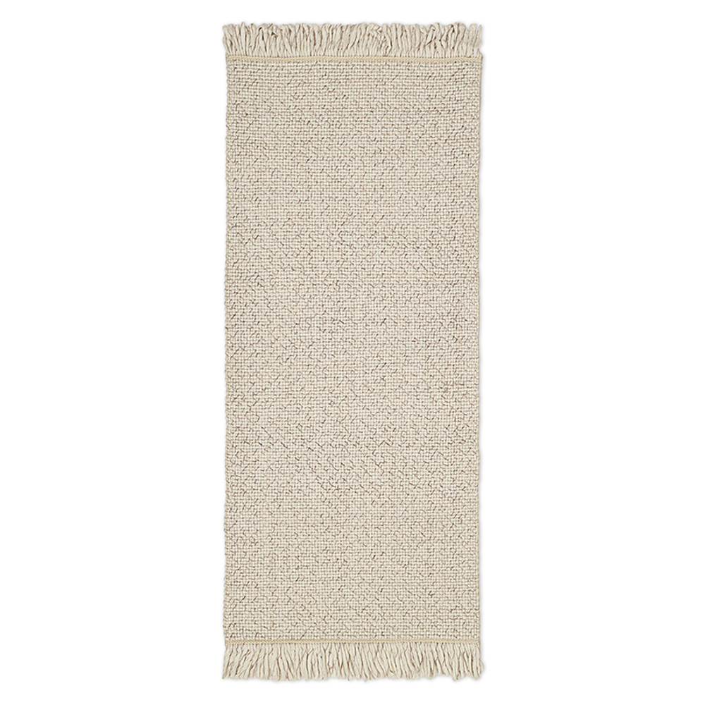 Ковер из переработанного пластика бежевого цвета из коллекции ethnic, 70х160 см