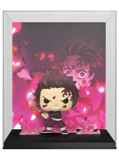 Фигурка Funko POP! Cover Demon Slayer Tanjiro Kamado (2047) 88813 / Фигурка Фанко ПОП! по мотивам аниме "Клинок, рассекающий демонов", Танджиро Камадо