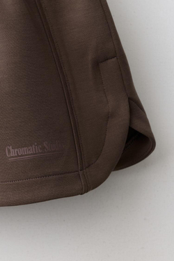 ZARA ШОРТЫ С НАДПИСЬЮ, КОРИЧНЕВЫЙ