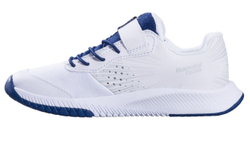 Детские теннисные кроссовки Babolat Pulsion All Court Kid - white/estate blue