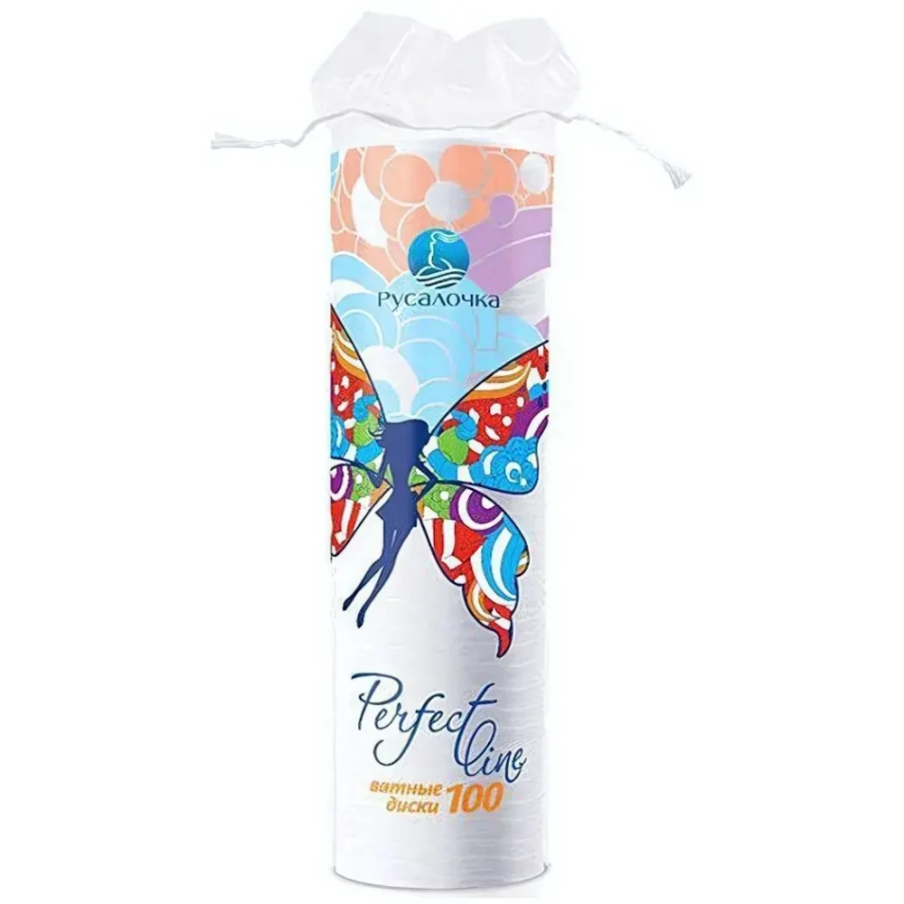 Ватные диски РУСАЛОЧКА PERFEKT LINE 100шт