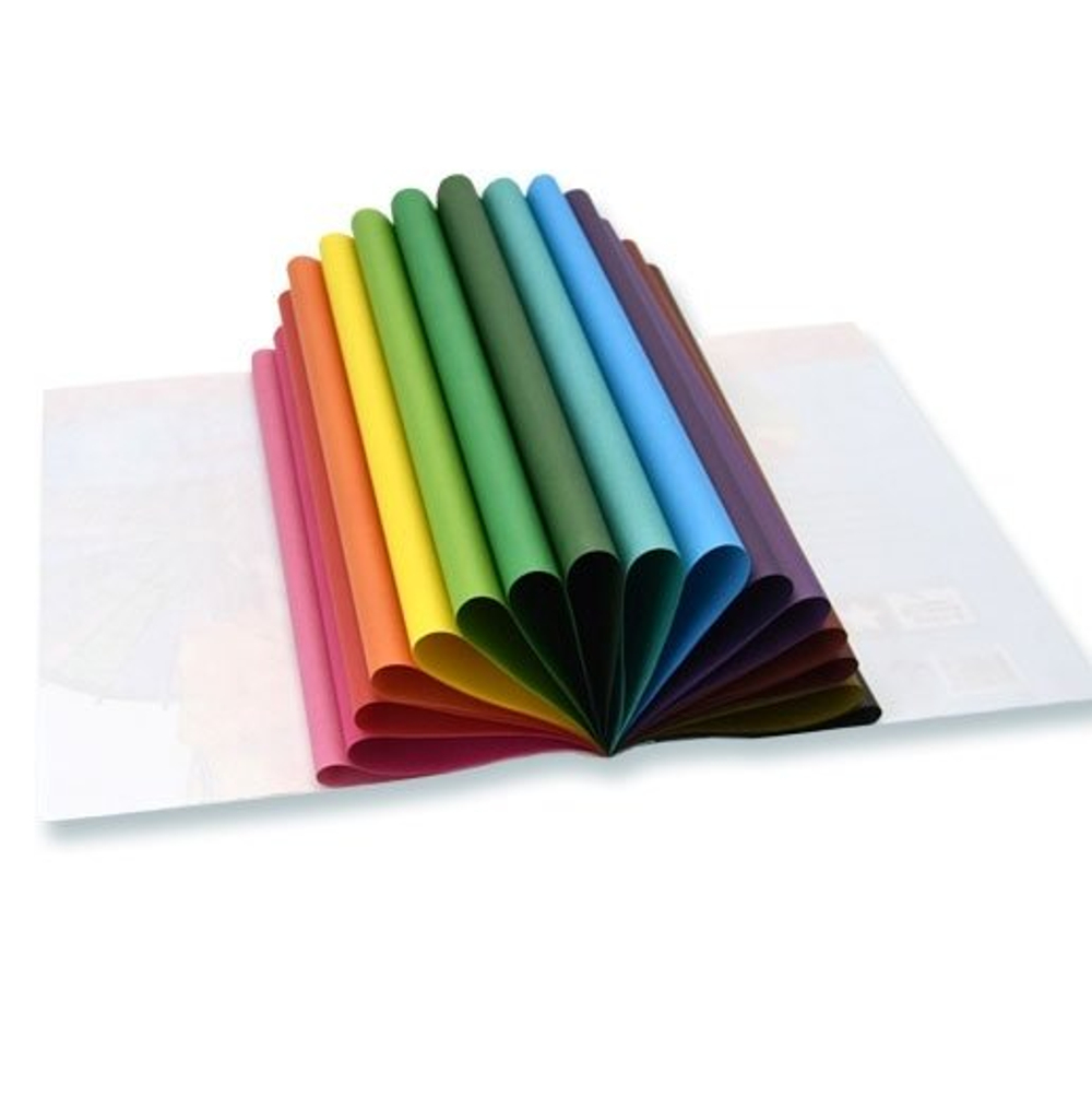 Бумага цветная Апплика, А4, двухсторонняя, немелованная, 16 листов, 16 цветов, на скрепке, "Цветная абстракция"