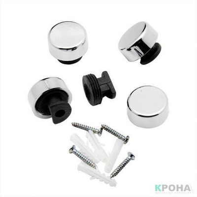 Держатель зеркала D=25 мм Темпо, пластик хром  (11057)