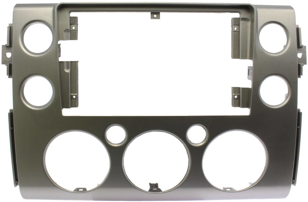 Магнитола для Toyota FJ Cruiser 2005-2022 (рамка серая) - Teyes LUX ONE ROUND монитор 12.3" 2K QLED на Android 10, CarPlay, 4G SIM-слот