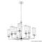 Подвесная люстра Crystal Lux Gloria SP9 Chrome