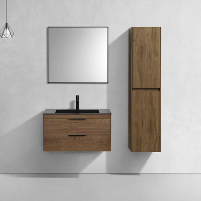 База под раковину Chiara 2D 800 подвесная, 2 выкатных ящика soft-close, T.Oak, , шт