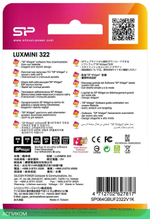 USB Flash-накопитель Silicon-Power LuxMini 322 64GB Black (SP064GBUF2322V1K)