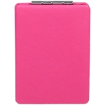 Зеркало косметическое двойное «ФРАТЕЛЛИ», прямоугольник, цвет розовый, 9*6см (пакет с подвесом)