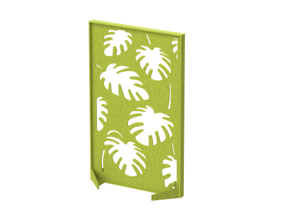 Перегородка с декором  "Пальмы" 100х40х160