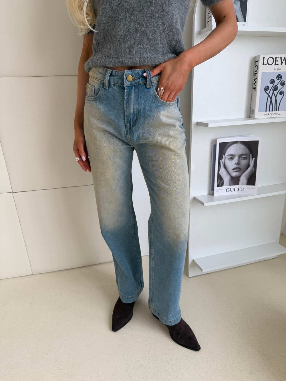 Джинсы Cut голубой