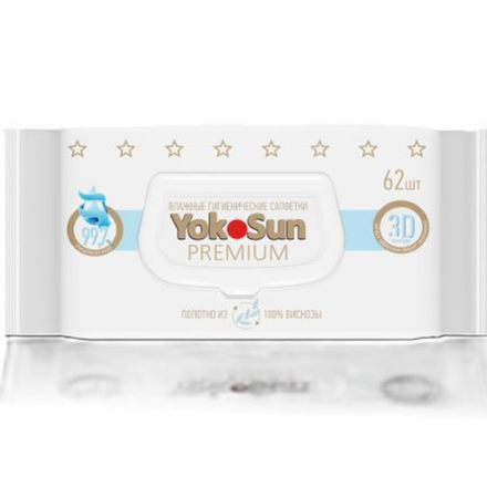 Детские влажные салфетки YokoSun Premium 62 шт