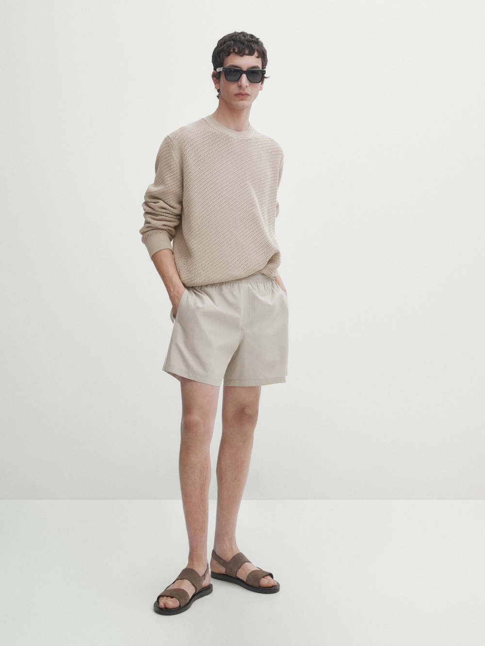 Massimo Dutti Однотонные плавки, серый