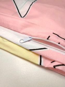 Постельное белье Полисатин Simple House "Омелек" 1,5-сп Наволочка 50х70 см 1 шт Простынь на резинке 90x200 см Пододеяльник 145x215 см