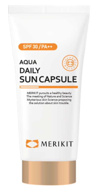 Merikit Гель солнцезащитный увлажняющий SPF30 - Merikit Aqua Daily Sun Capsule SPF30, 60 мл
