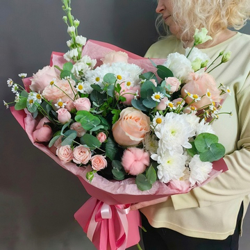 Букет в нежной розовой гамме