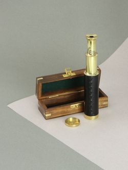 Nautical Подзорная труба в деревянном футляре