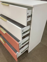 Комод КМД 800.1 Лавис Белый софт/персик софт