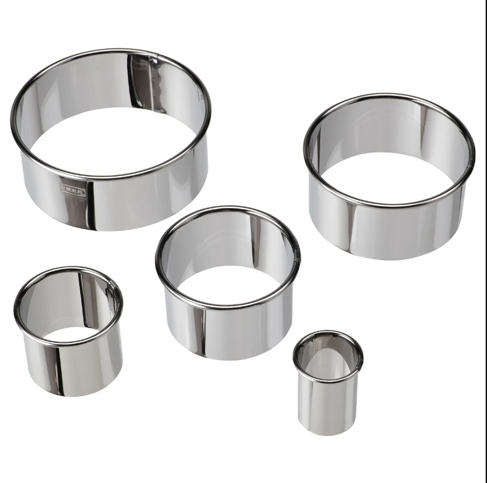 Набор форм для печенья IKEA LATTBAKAD (ЛЭТТБАКАД), Нержавеющая сталь, 5 шт