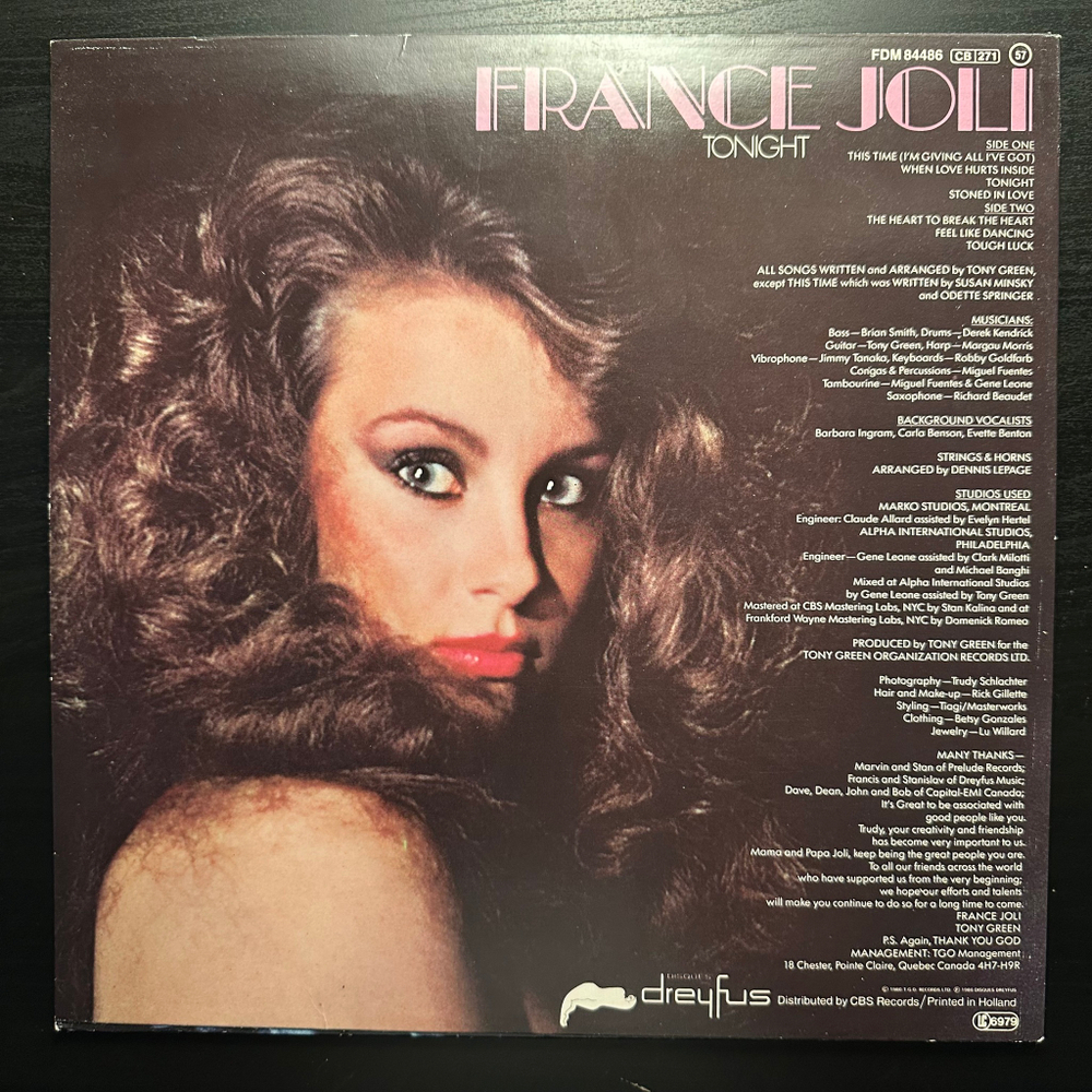 France Joli - Tonight (Голландия 1980г.)