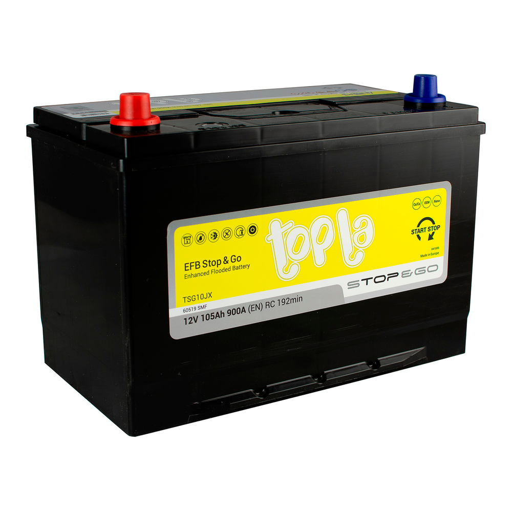 Аккумулятор TOPLA EFB Stop &amp; Go (105Ah, 900A, L+)