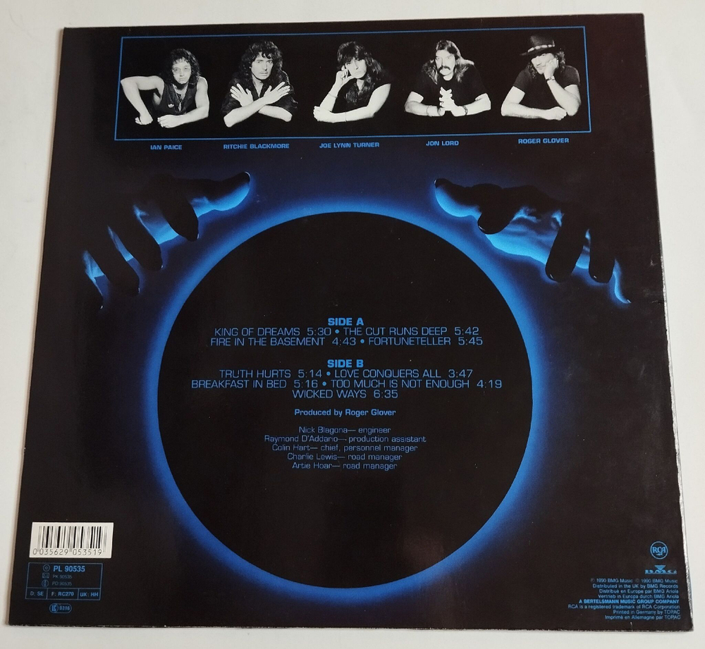 Винтажная виниловая пластинка LP Deep Purple Slaves And Masters (Germany 1990)