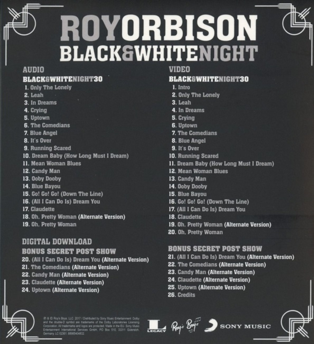 Roy Orbison / Black & White Night 30 (Blu-ray+CD)