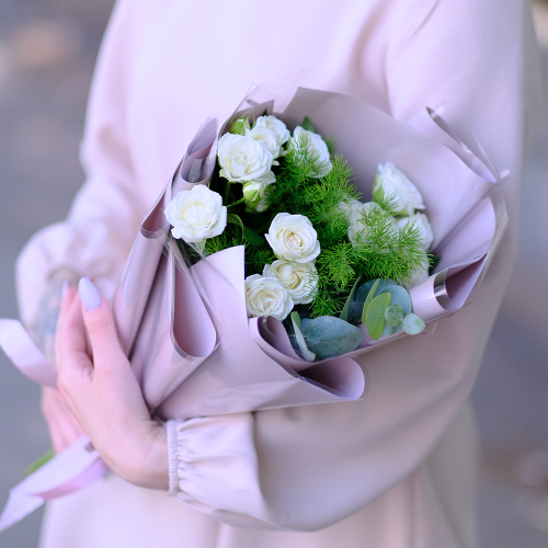 Купить Букет кустовых роз #531