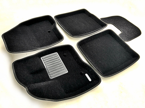 Коврики салона для FORD Explorer (2010-2015) Euromat 3D Business черные. Арт. EMC3D-002218