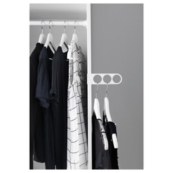 IKEA KOMPLEMENT  (ИКЕА КОМПЛЕМЕНТ)  -  Вешалка и перекладина для одежды, белый, 17x5 см