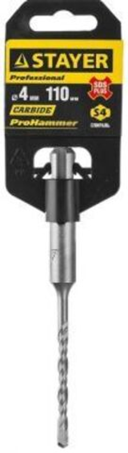 Бур STAYER MASTER по бетону, хвостовик SDS PLUS, 4x110 мм.