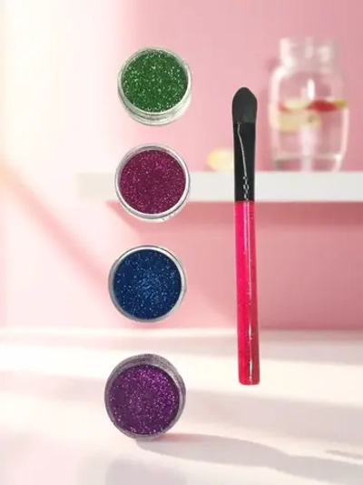 Блестки для аквагрима и блеск тату с кисточкой