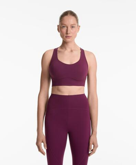 OYSHO Спортивный бюстгальтер, сливовый