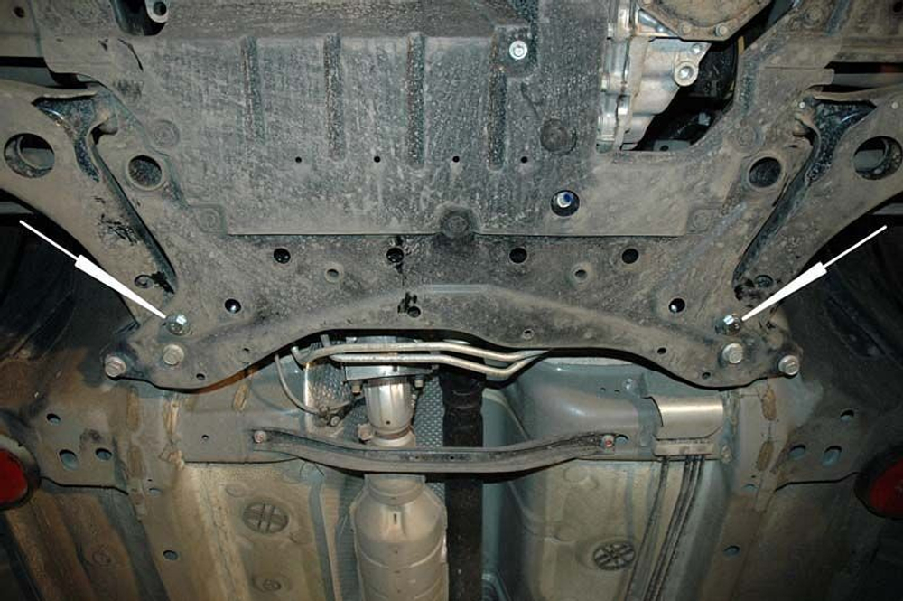 Защита картера двигателя, КПП (2 мм, сталь) для Mitsubishi Outlander XL 2006-07/2012 (V = 2.0; 2.0d; 2.2d; 2.4), Citroen C-Crosser 2007-2013 (V = 2.4; 2.2d), Citroen C4 AirCross 2012-2017 (V = 2.0 AT), Peugeot 4007 2007-2012 (V = 2.2 HDI; 2.4) Sheriff.05.1282