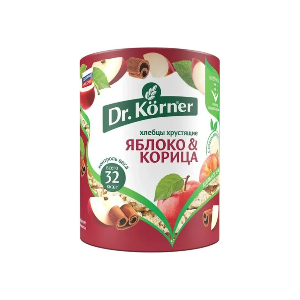 Хлебцы хрустящие Dr.Korner Яблоко-корица 90 гр