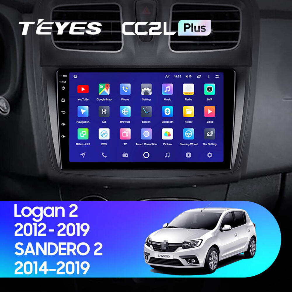 Teyes CC2L Plus 9" для Renault Sandero 2014-2019