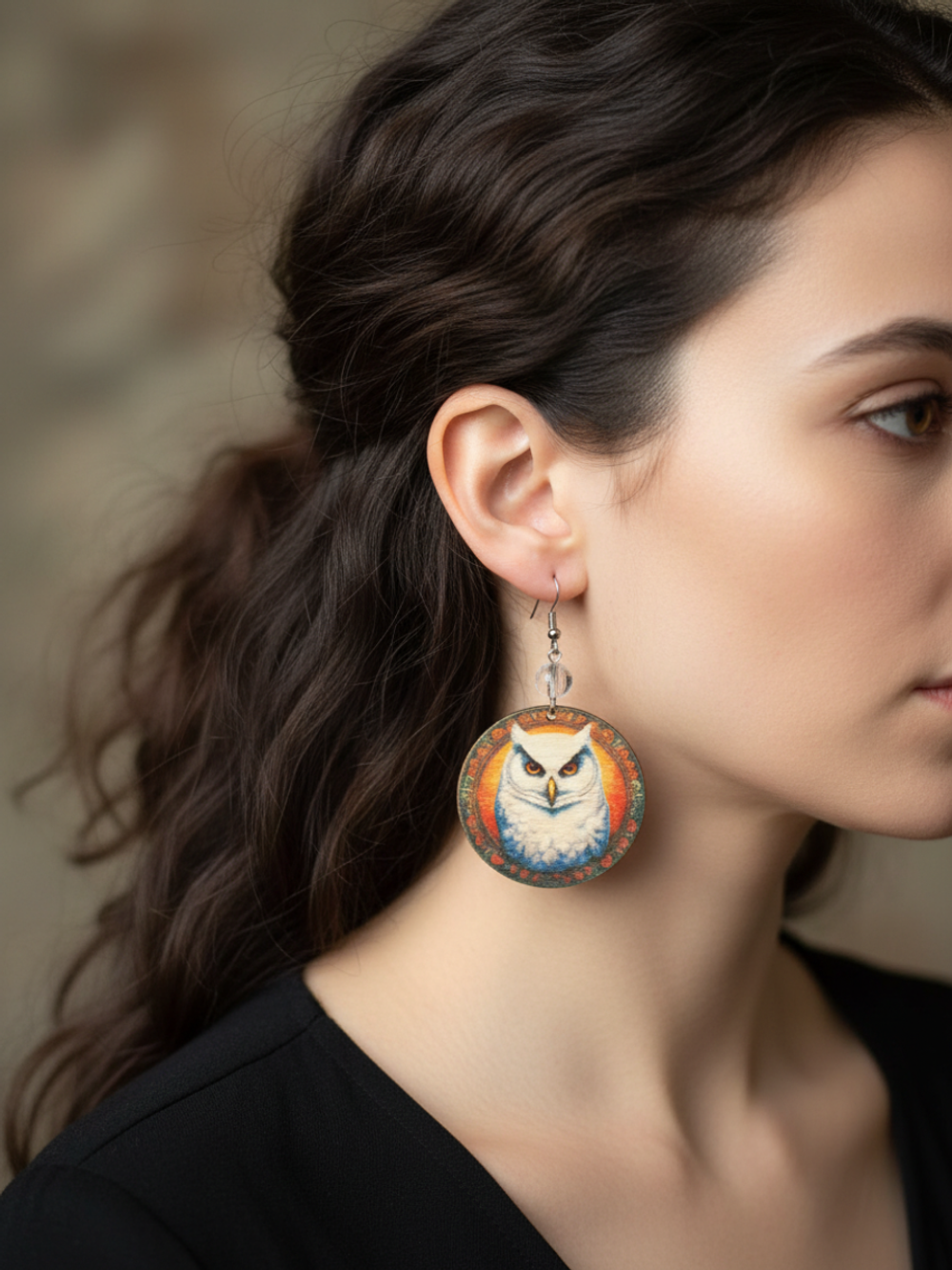 Серьги Сова