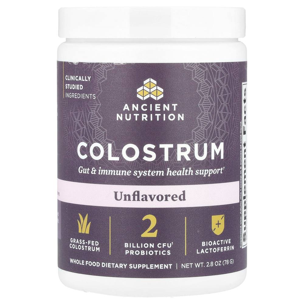 Ancient Nutrition, Молозиво, без добавок, 78 г (2,8 унции)