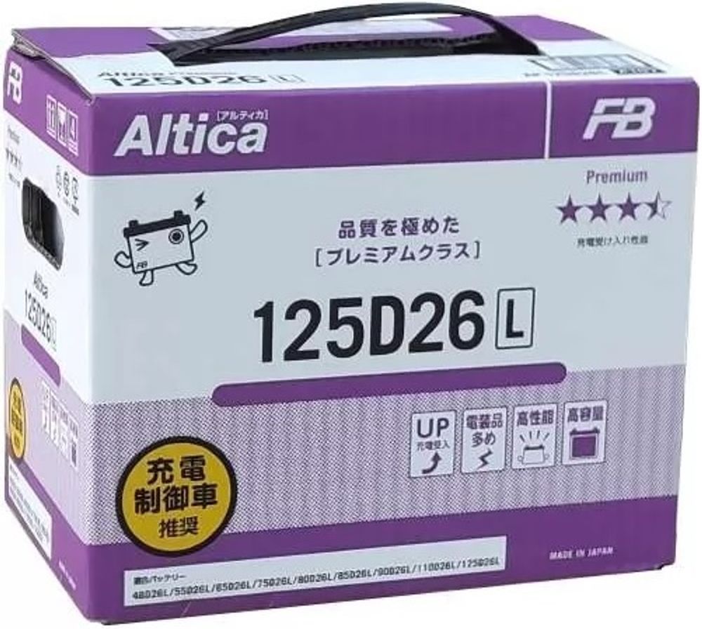 FB Altica PREMIUM 6CT- 85 ( 125D26 ) аккумулятор