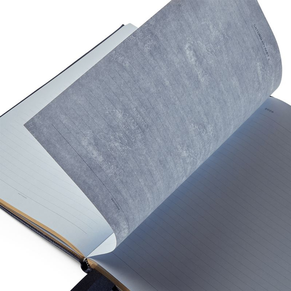 Smythson Ежедневник 2026 W1 Diary in Panama, Navy