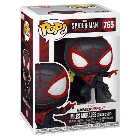 Фигурка Funko POP! Bobble Marvel Games Miles Morales Miles Classic Suit (765) 50150 / Фигурка Фанко ПОП! по мотивам компьютерной игры "Человек-паук", Человек-паук