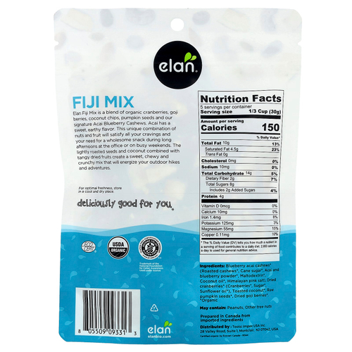 Elan, Органическая смесь Fiji, 135 г (4,8 унции)