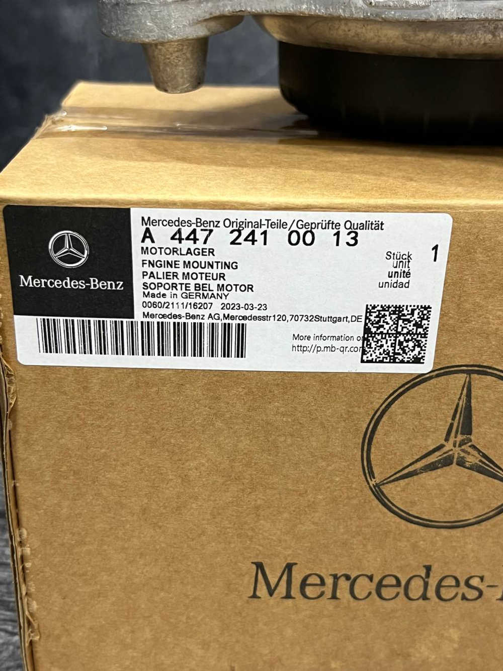 Опора двигателя правая Mercedes-Benz А4472410013