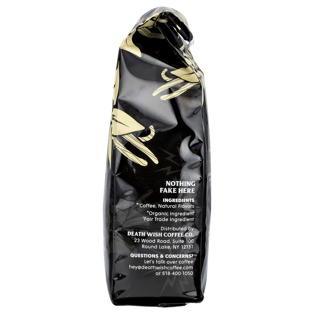 Death Wish Coffee, Молотый кофе со вкусом ванили, 283 г (10 унций)