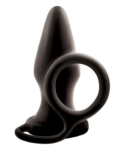 Эрекционное кольцо с анальной пробкой Pop   Lock Rocky