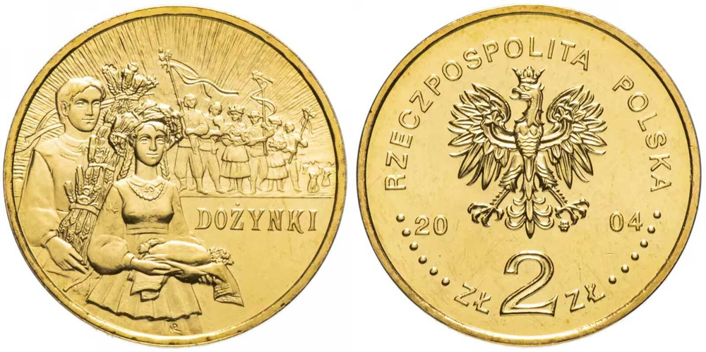 Польша 2 злотых, 2004 Ритуалы Польши - Праздник урожая