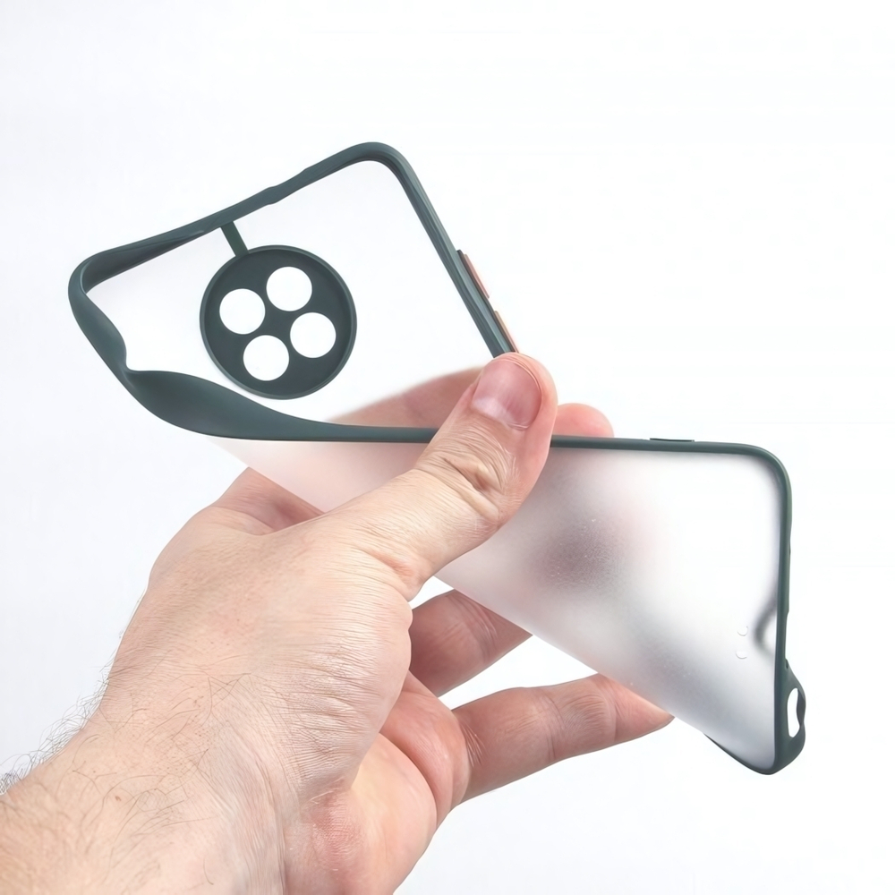 Чехол для Redmi Note 9T, прозрачный, матовый, 0,5 мм, 012507 Черный