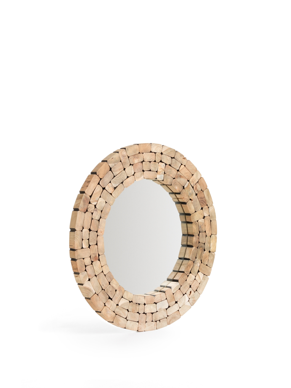 Зеркало Ellipse древесина