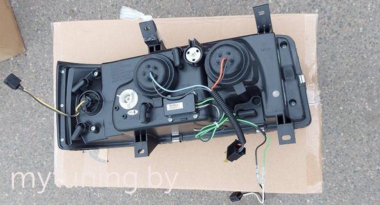 Передние фары daylight black для VW T4