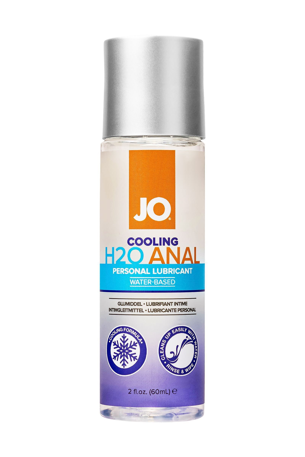 Анальный охлаждающий и обезболивающий лубрикант на водной основе JO Anal H2O COOLING - 60 мл.